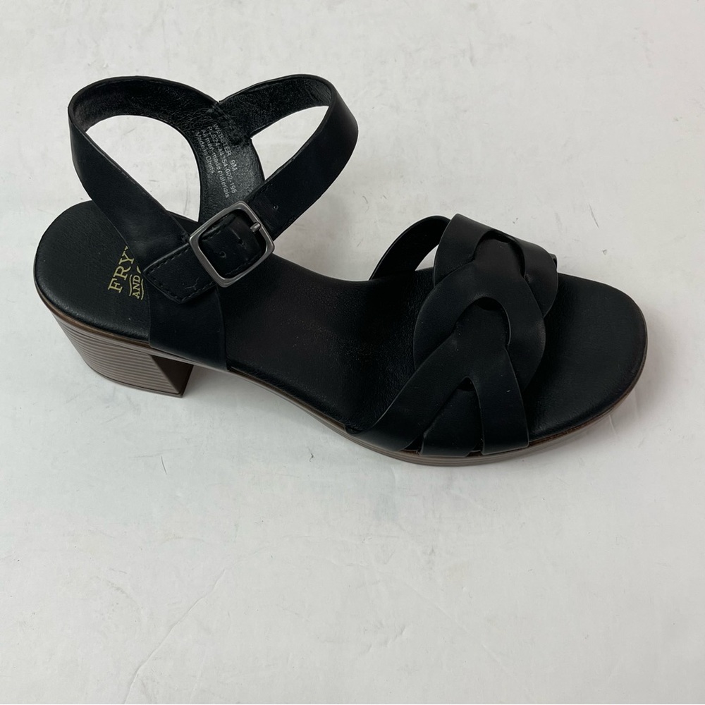 Frye And Co. “Webster” Black Sandals Size‎ 9M - Women’s Block Stacked Heel